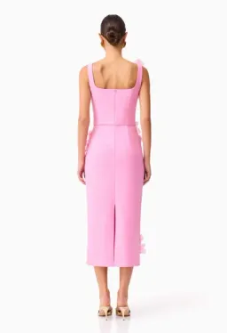 Elliatt Chantelle 3D Midi Dress Pink - 10 for rent on The Volte - image 4