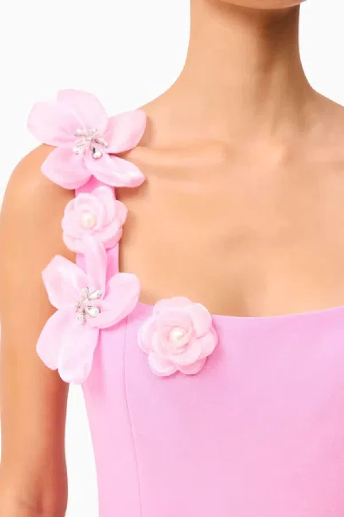 Elliatt Chantelle 3D Midi Dress Pink - 10 - Image 3