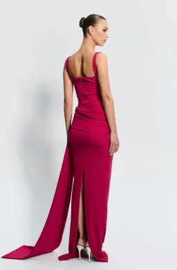 Effie Kats MERLE GOWN - RASPBERRY for rent on The Volte - image 3