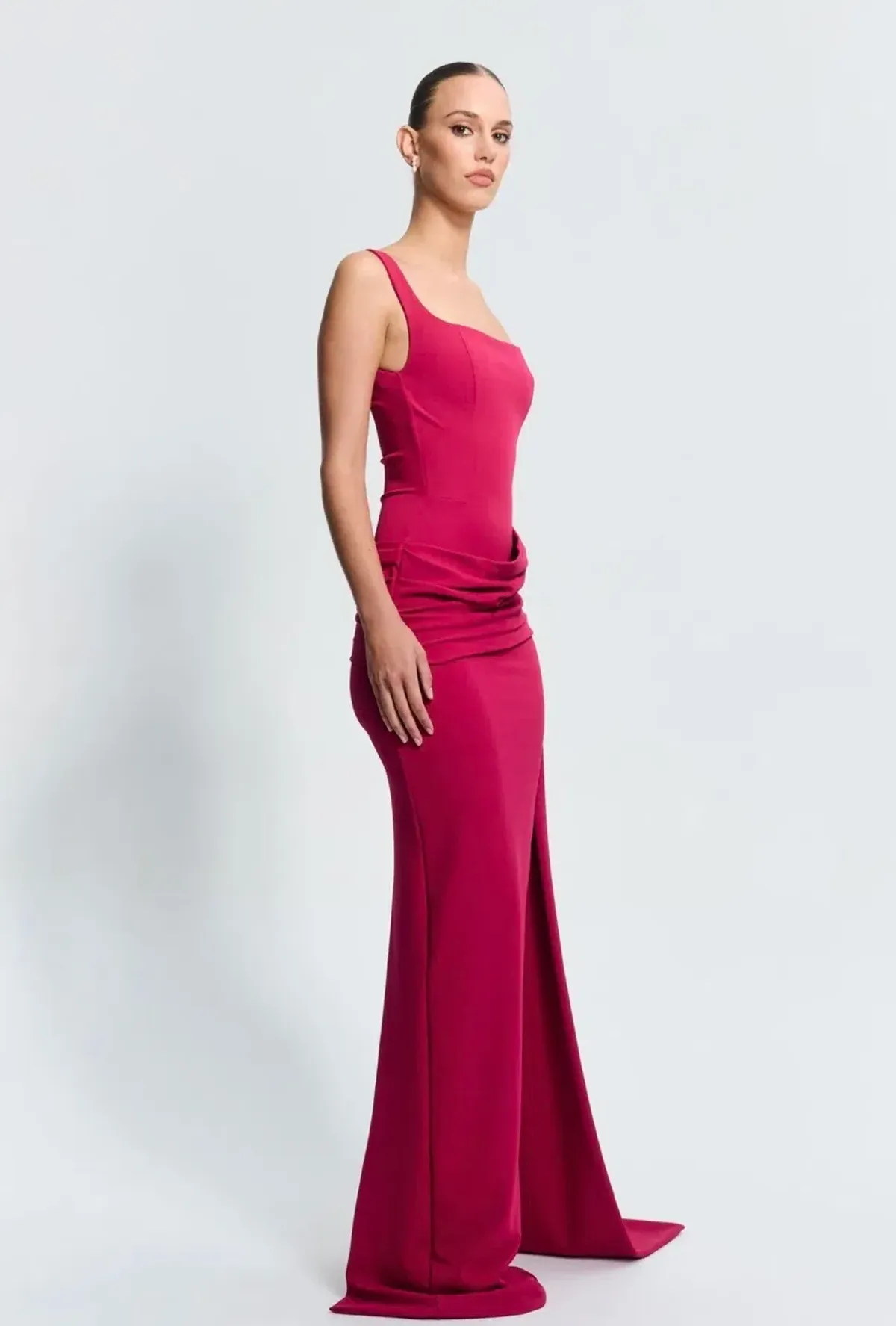 Effie Kats MERLE GOWN - RASPBERRY - Image 2