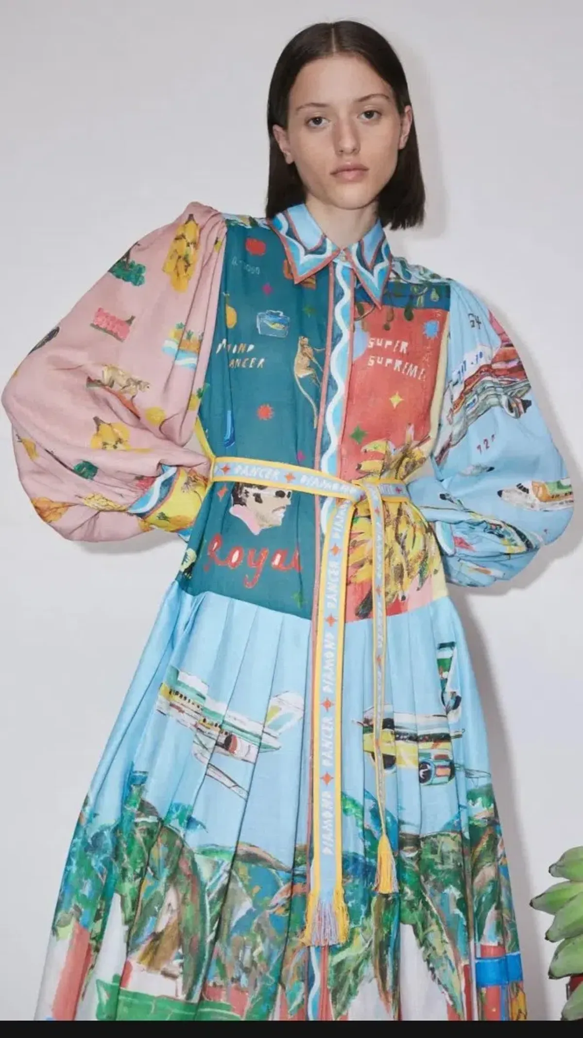Alemais All Aboard Shirtdress Multi Size AU 16 - Image 2