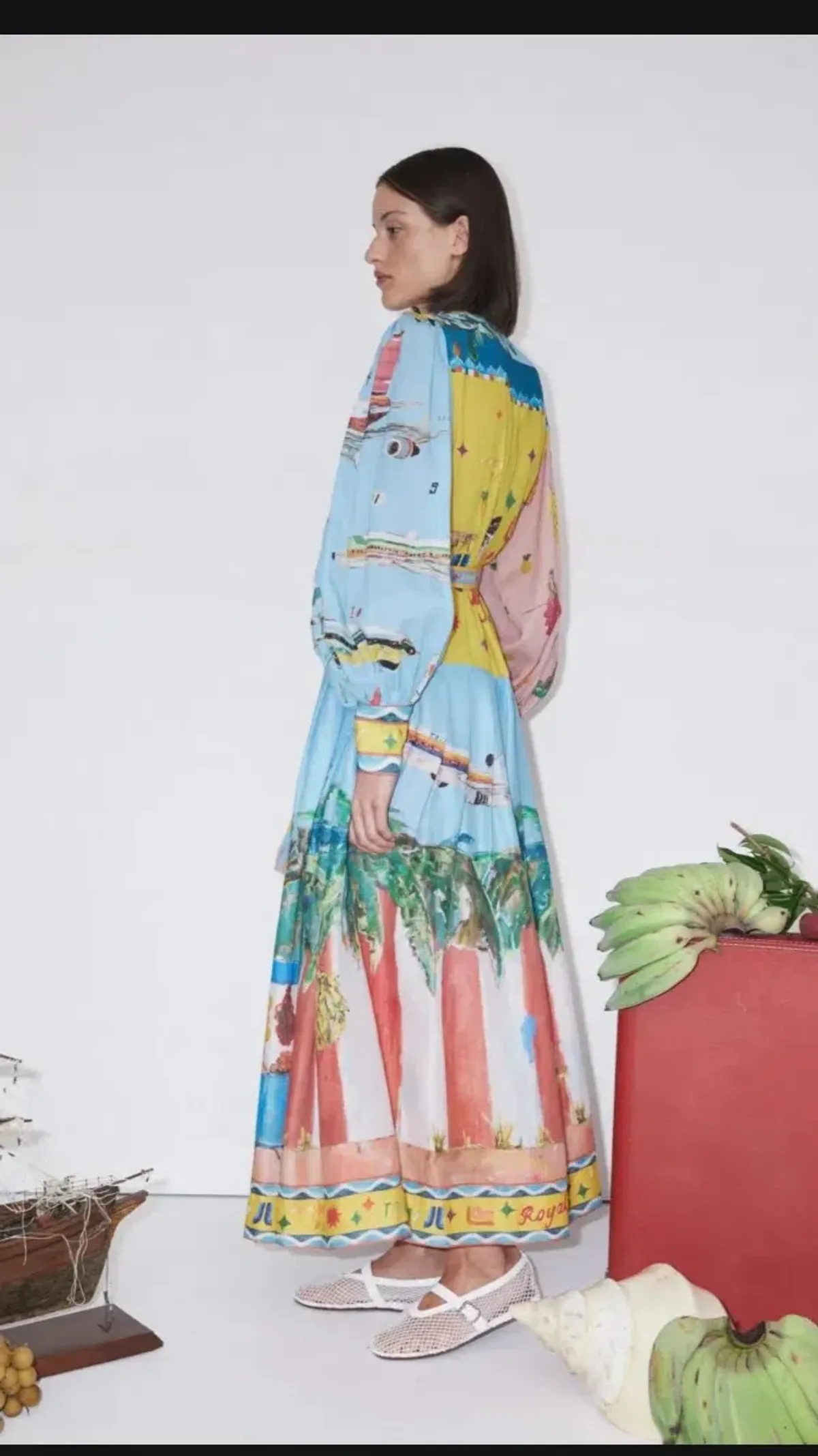 Alemais All Aboard Shirtdress Multi Size AU 16 - Image 1