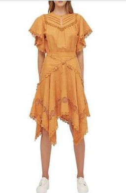 Lover ‘Prairie Mini Dress’ marigold size 10 for rent on The Volte - image 1