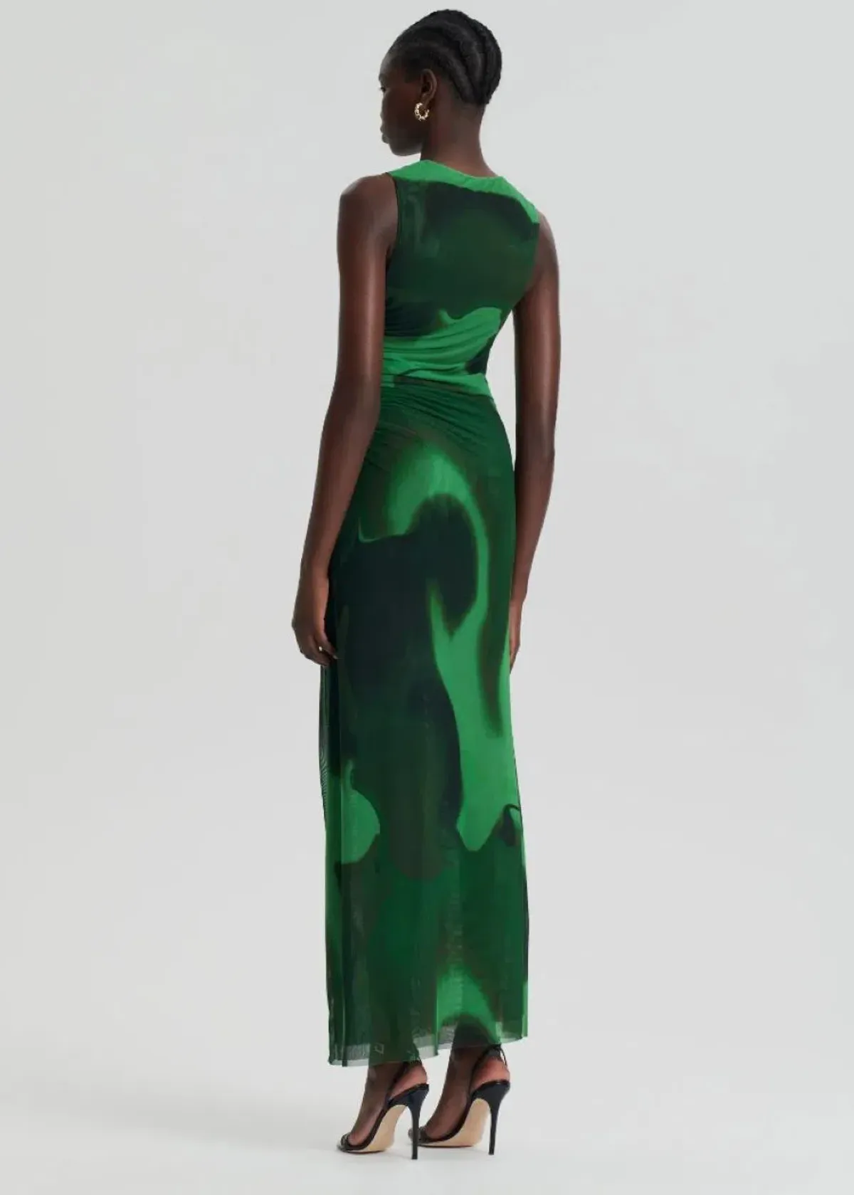 Scanlan Theodore Italian Watercolour Dress in Safari Size AU 10  - Image 4