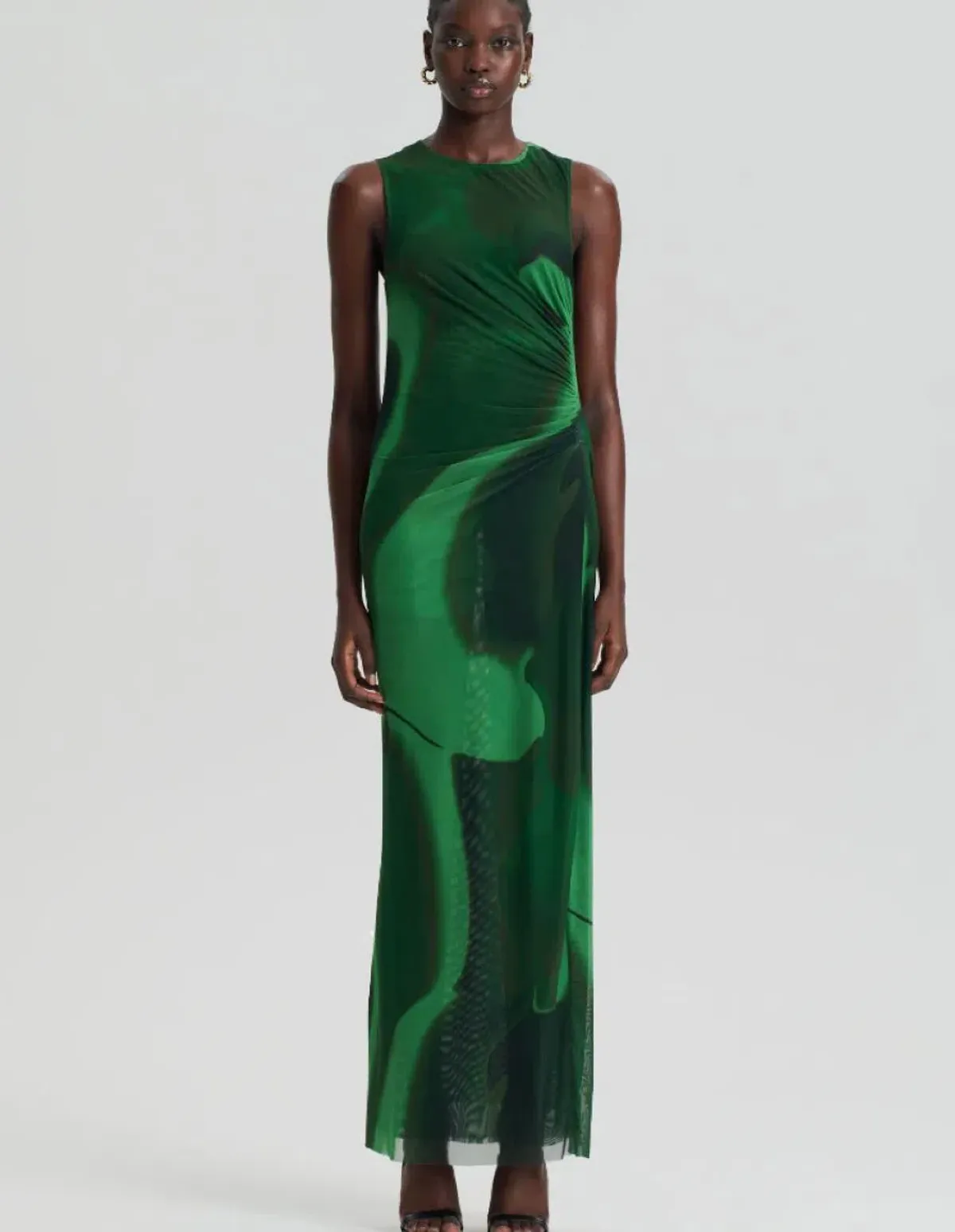 Scanlan Theodore Italian Watercolour Dress in Safari Size AU 10  - Image 2