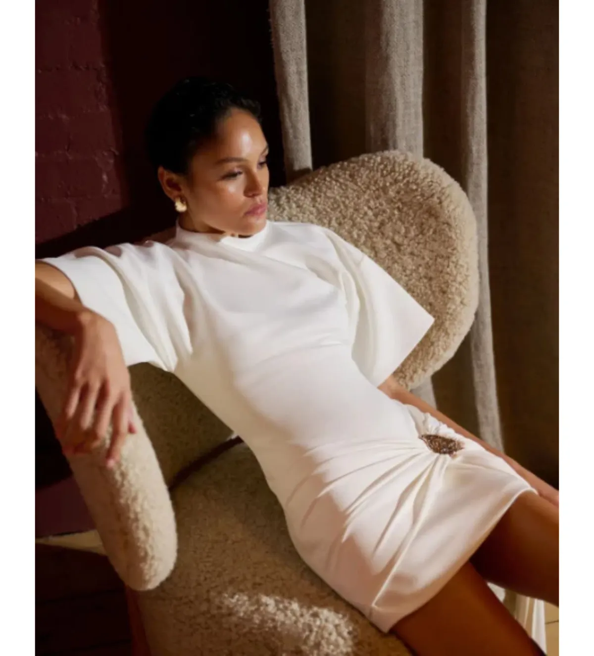 Eliya the Label Maxine Mini Dress White Size 10 - Image 5