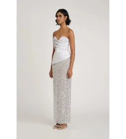 Eliya The Label Gia Gown in Silver Size AU8 for rent on The Volte - image 2