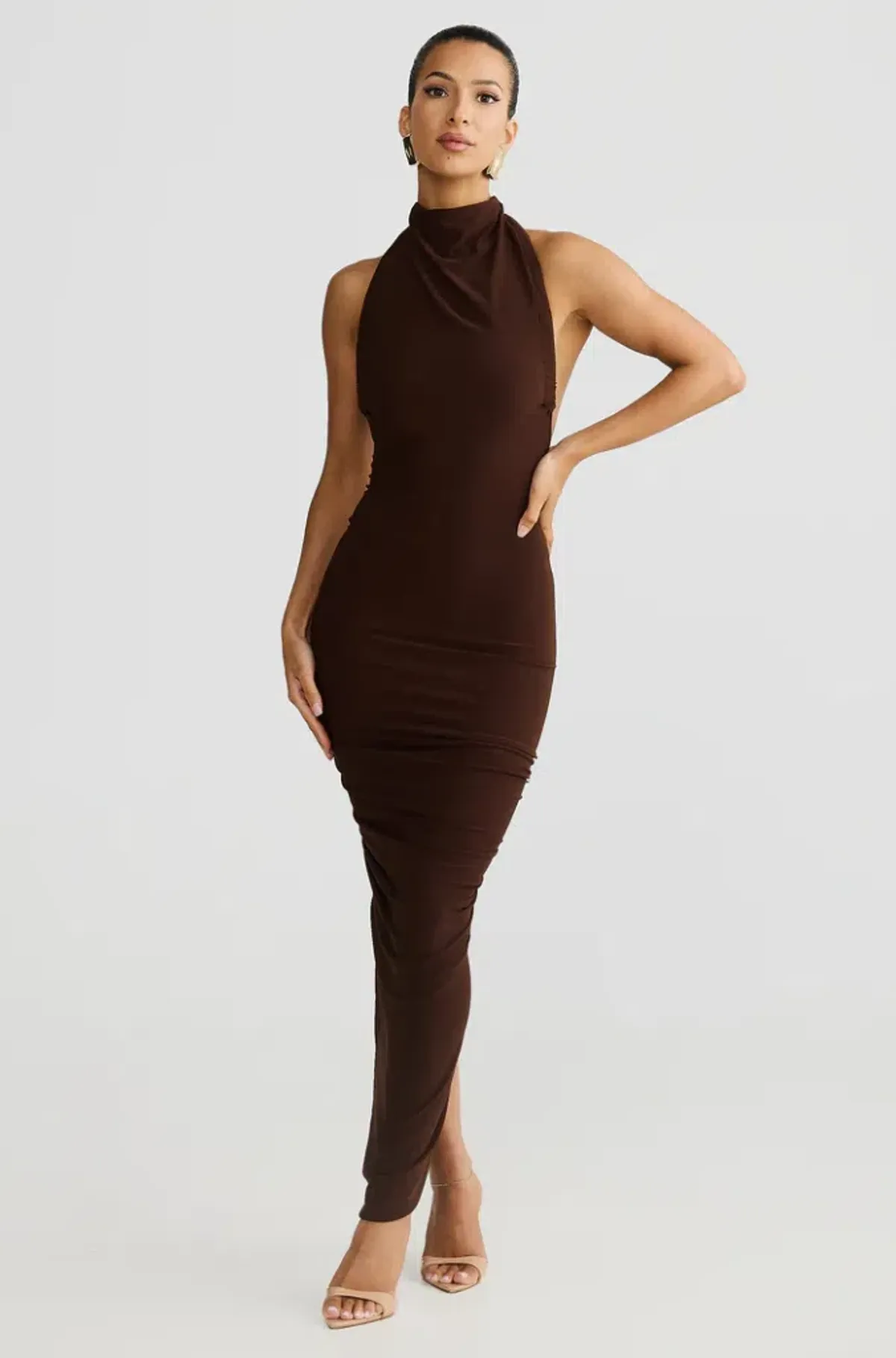 Melani the Label - Chloe Maxi Dress in Brown - Image 3