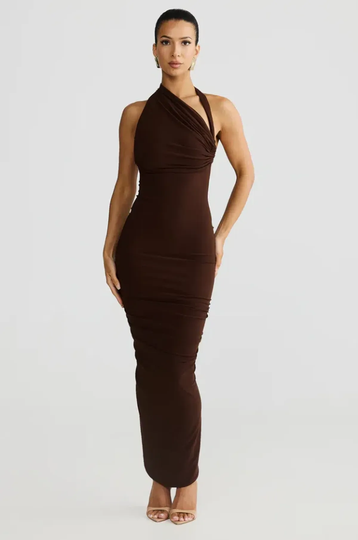Melani the Label - Chloe Maxi Dress in Brown - Image 1