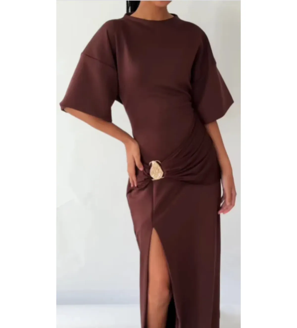 Eliya the Label Aldo Maxi Dress Chocolate Size 8 - Image 5