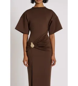 Eliya the Label Aldo Maxi Dress Chocolate Size 8 for rent on The Volte - image 4
