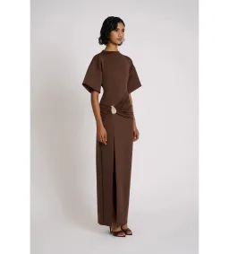 Eliya the Label Aldo Maxi Dress Chocolate Size 8 for rent on The Volte - image 7