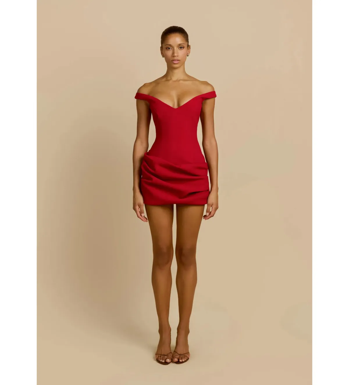 Arcina Ori Avery Mini Dress Red Size 10 - Image 3