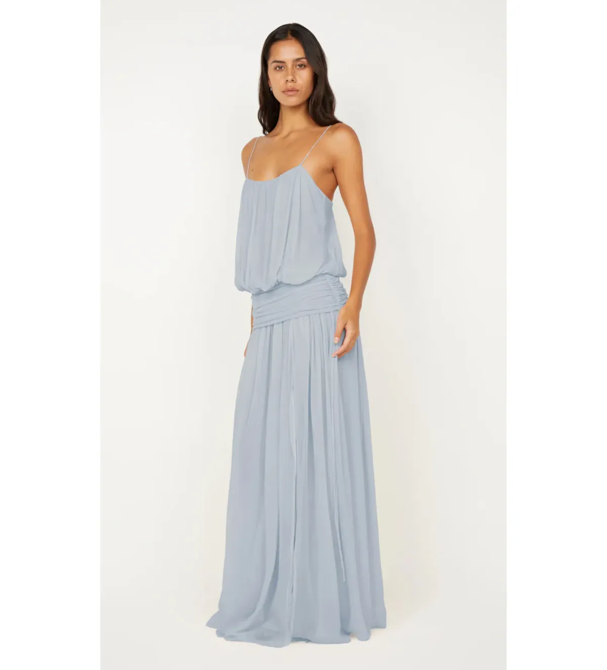 Bec & Bridge Camile Blouson Maxi Dress Cloud Blue Size 8 - Image 4