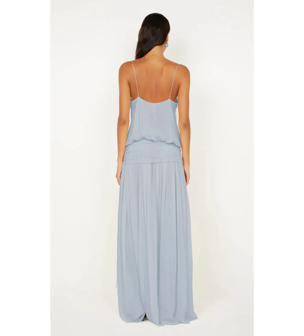 Bec & Bridge Camile Blouson Maxi Dress Cloud Blue Size 8 - Image 6