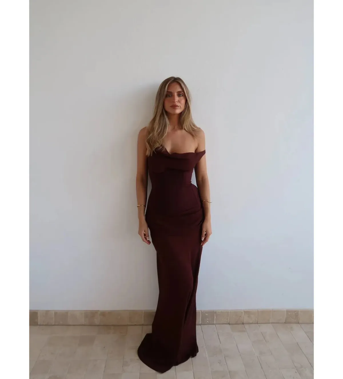 Natalie Rolt Cadence Gown in Espresso Size AU10 - Image 1