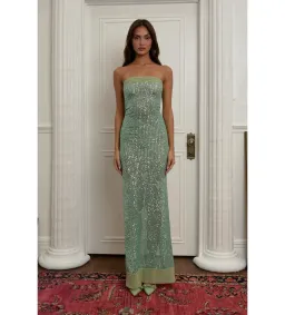 Fait Par Foutch Elizabeth Dress in Malachine Size AU6 for rent on The Volte - image 2