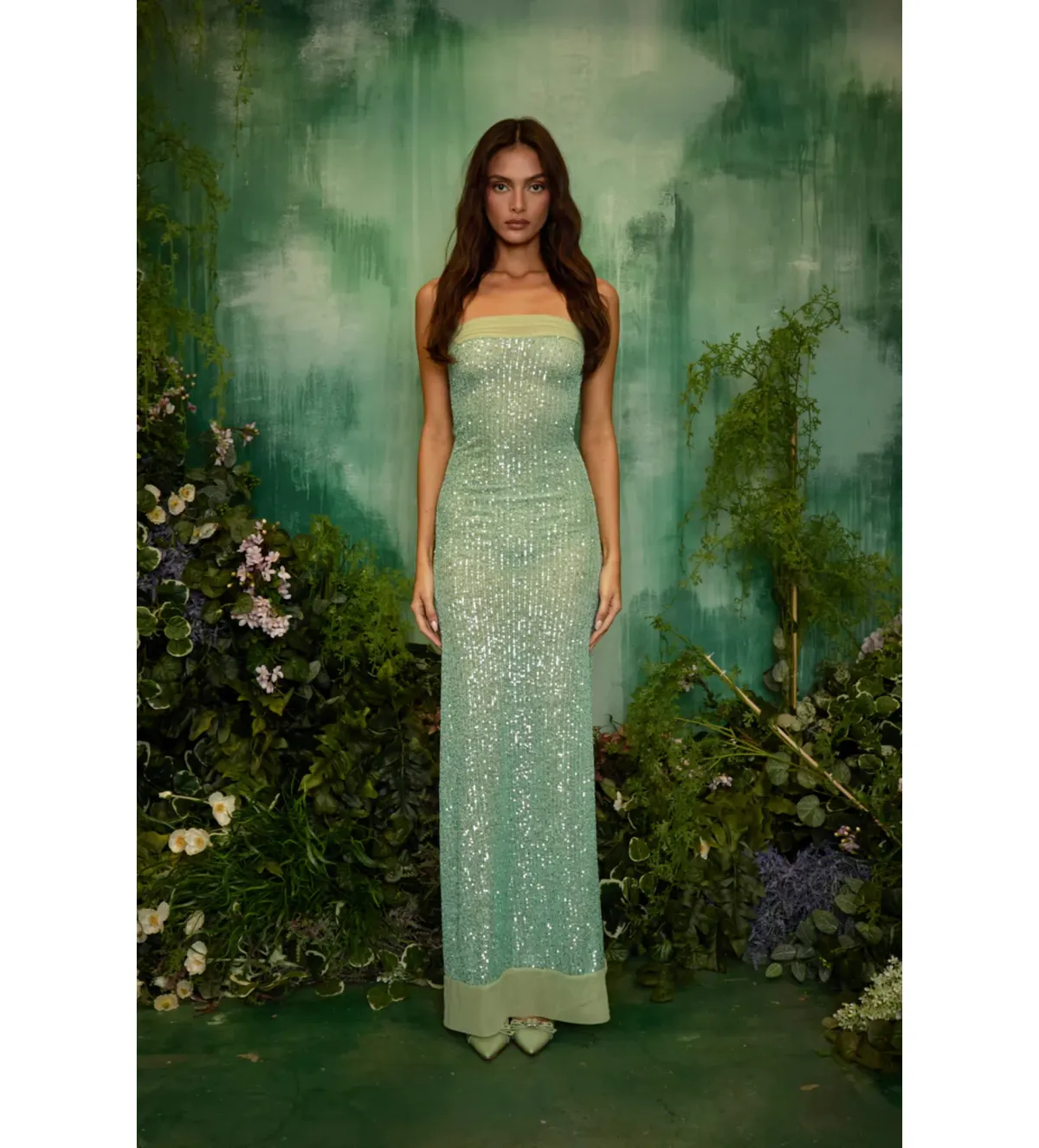 Fait Par Foutch Elizabeth Dress in Malachine Size AU6 - Image 1