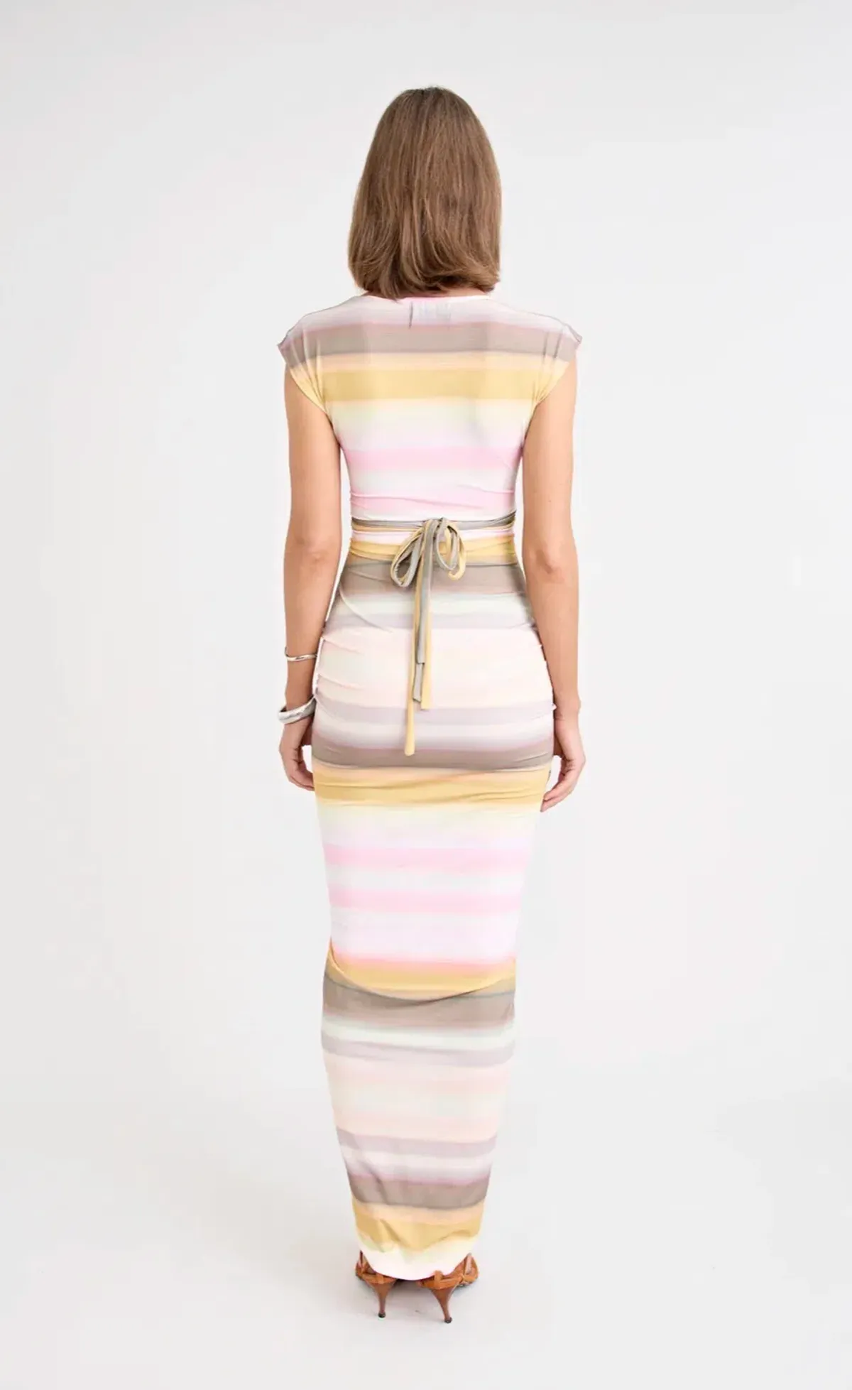 Elara Dress Peach - Pfeiffer - XS - Image 5
