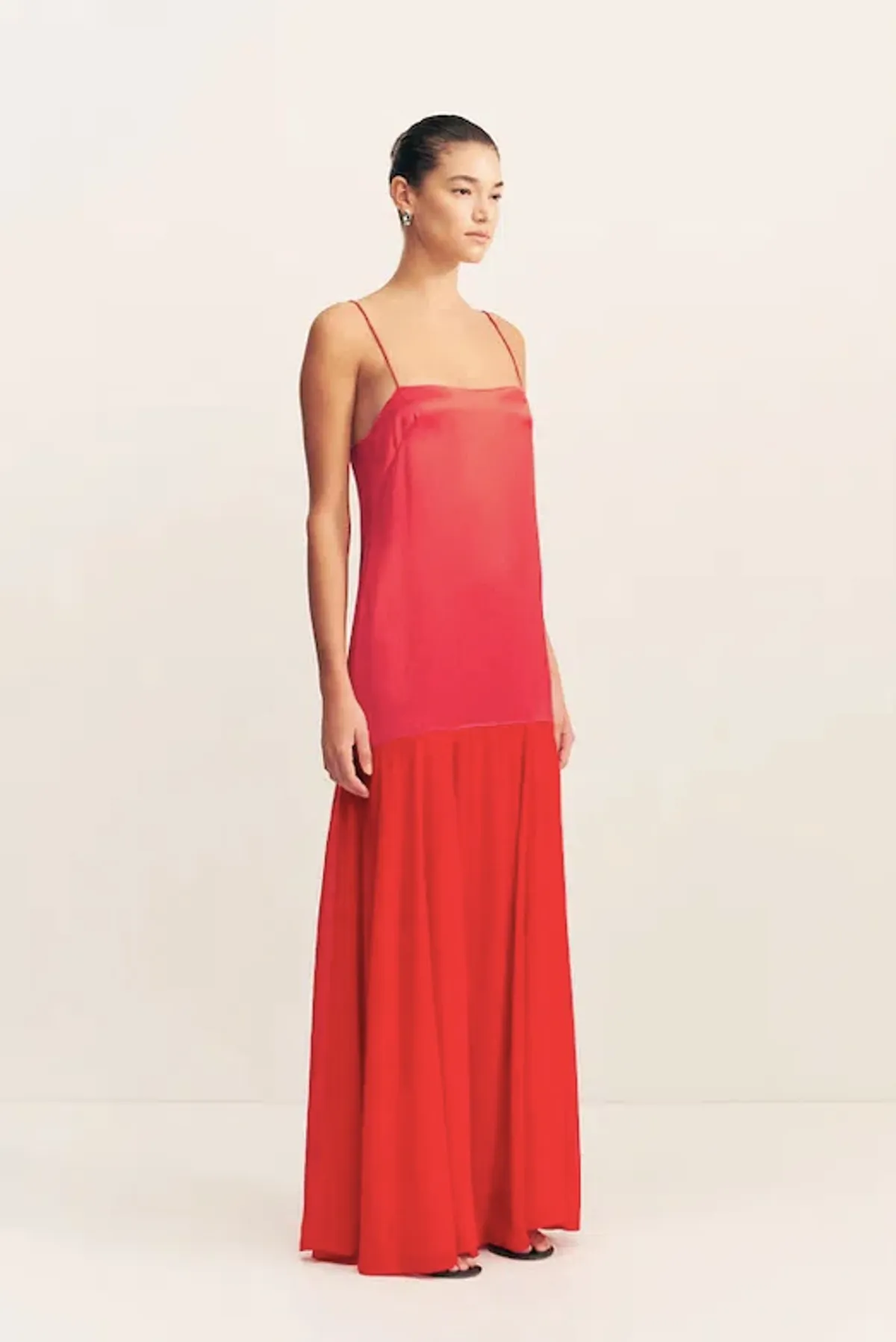 Moraya Dropped Waist Maxi Dress - Chilli - Size AU6 - Image 3