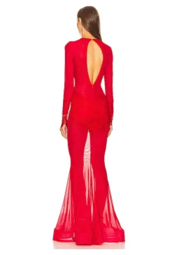 x REVOLVE Martin Gown in Red Michael Costello for rent on The Volte - image 3