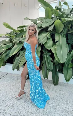 Liastublla Light Blue with High Slit - Size 12 for rent on The Volte - image 1