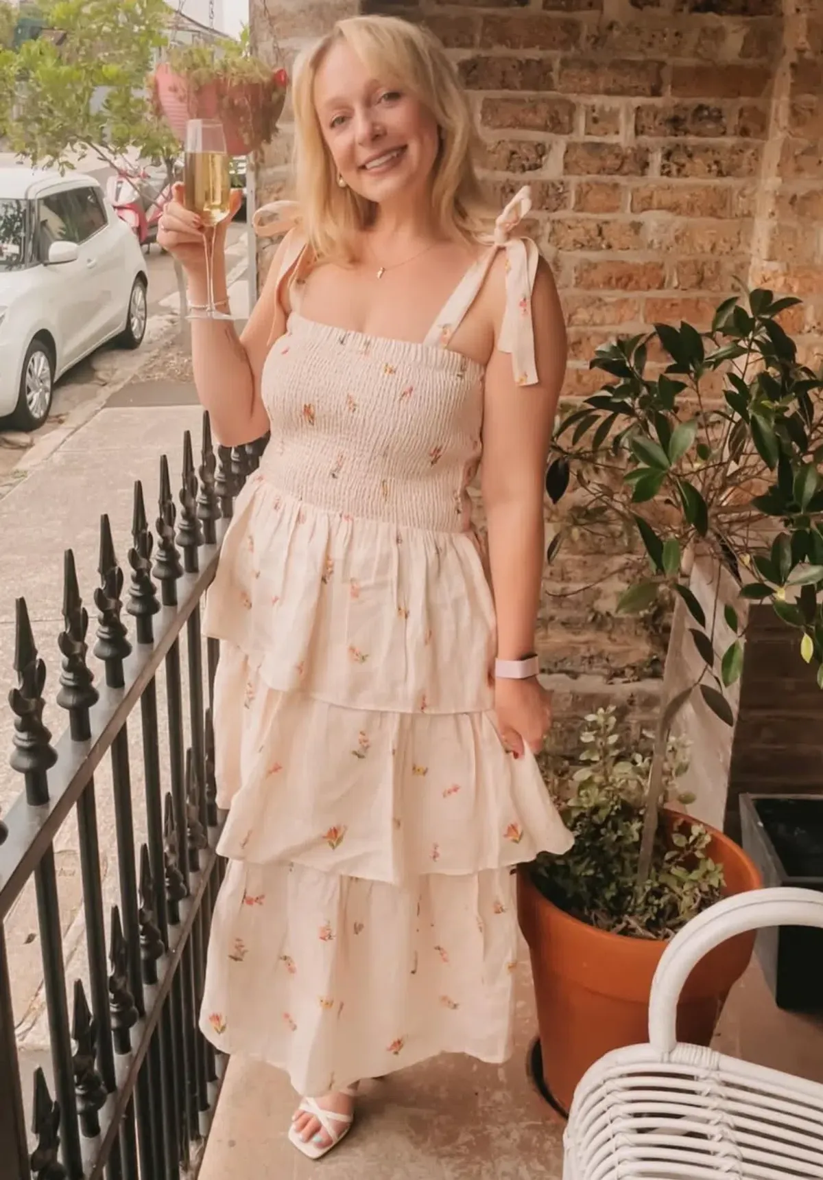 Castille Midi Rosalia Dress Blush size 12-14 - Image 4