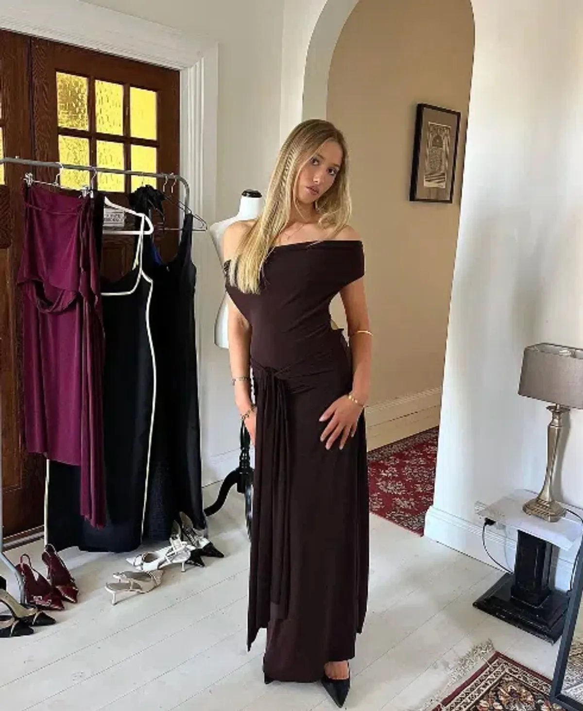 La Marie Nadia Dress Brown - Image 2