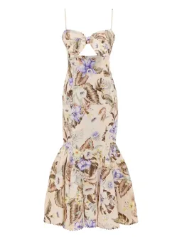 Zimmermann Coco Tie Front Midi Dress | size 1 (AU 10) for rent on The Volte - image 1