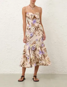Zimmermann Coco Tie Front Midi Dress | size 1 (AU 10) for rent on The Volte - image 2