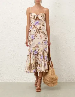 Zimmermann Coco Tie Front Midi Dress | size 1 (AU 10) for rent on The Volte - image 7