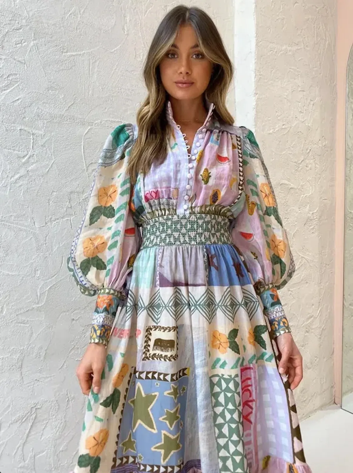 Alemais Emma Gale Shirtdress In Multi - Image 2