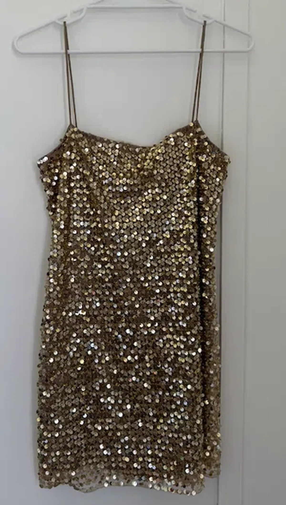 Shona Joy Bria Mini Dress in Gold - Image 6