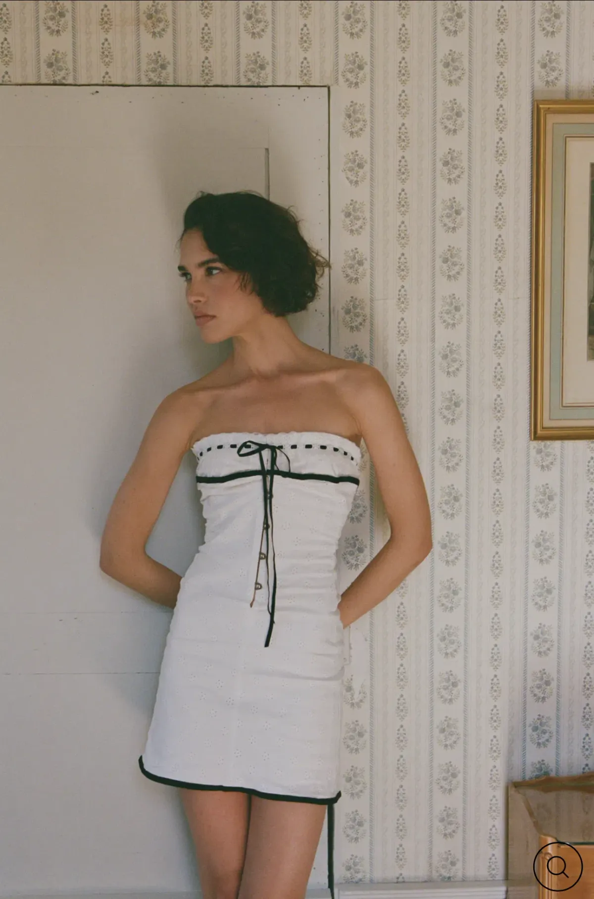 With Jean SABRIN DRESS | WHITE EMBROIDERY size S - Image 2