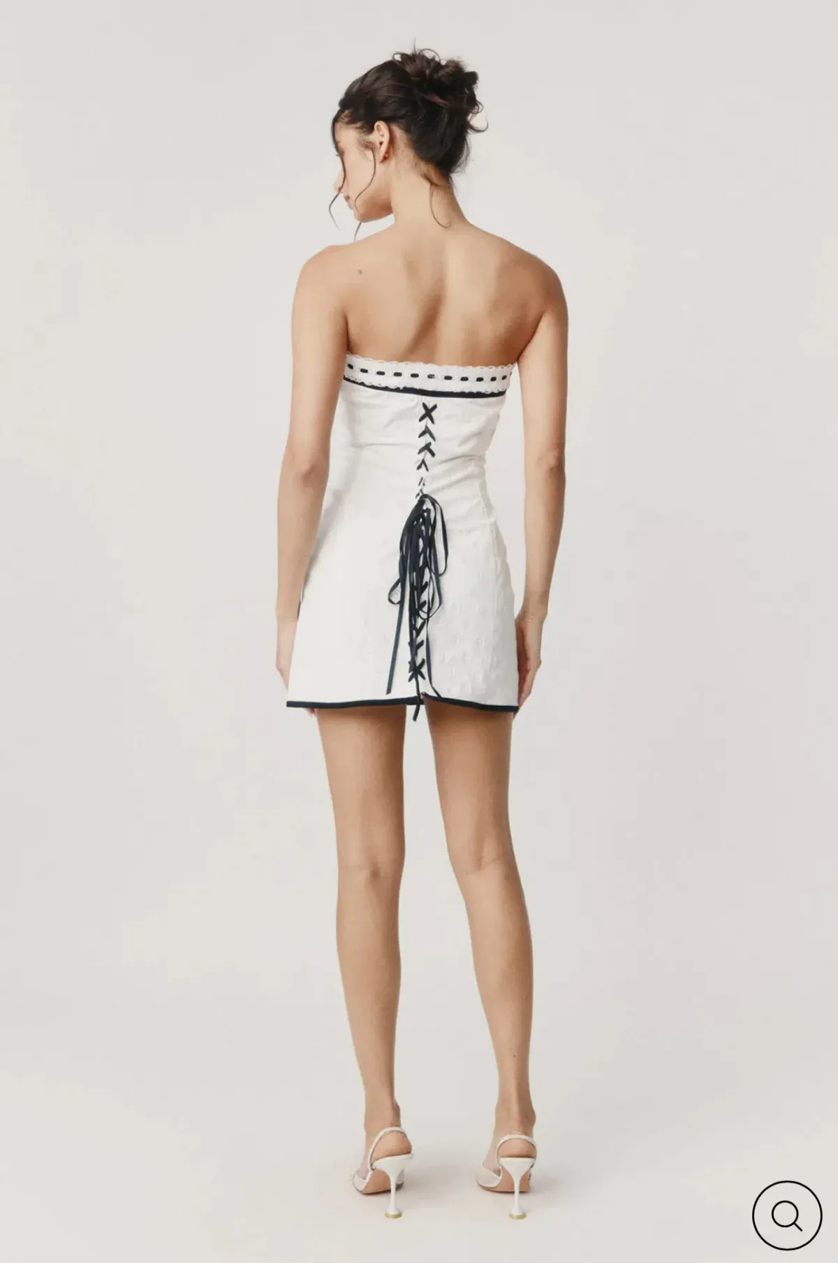 With Jean SABRIN DRESS | WHITE EMBROIDERY size S - Image 4