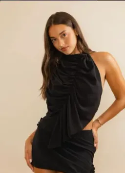 KOSTER KULTURE BOBBIES MINI SKIRT & TOP BLACK for rent on The Volte - image 1