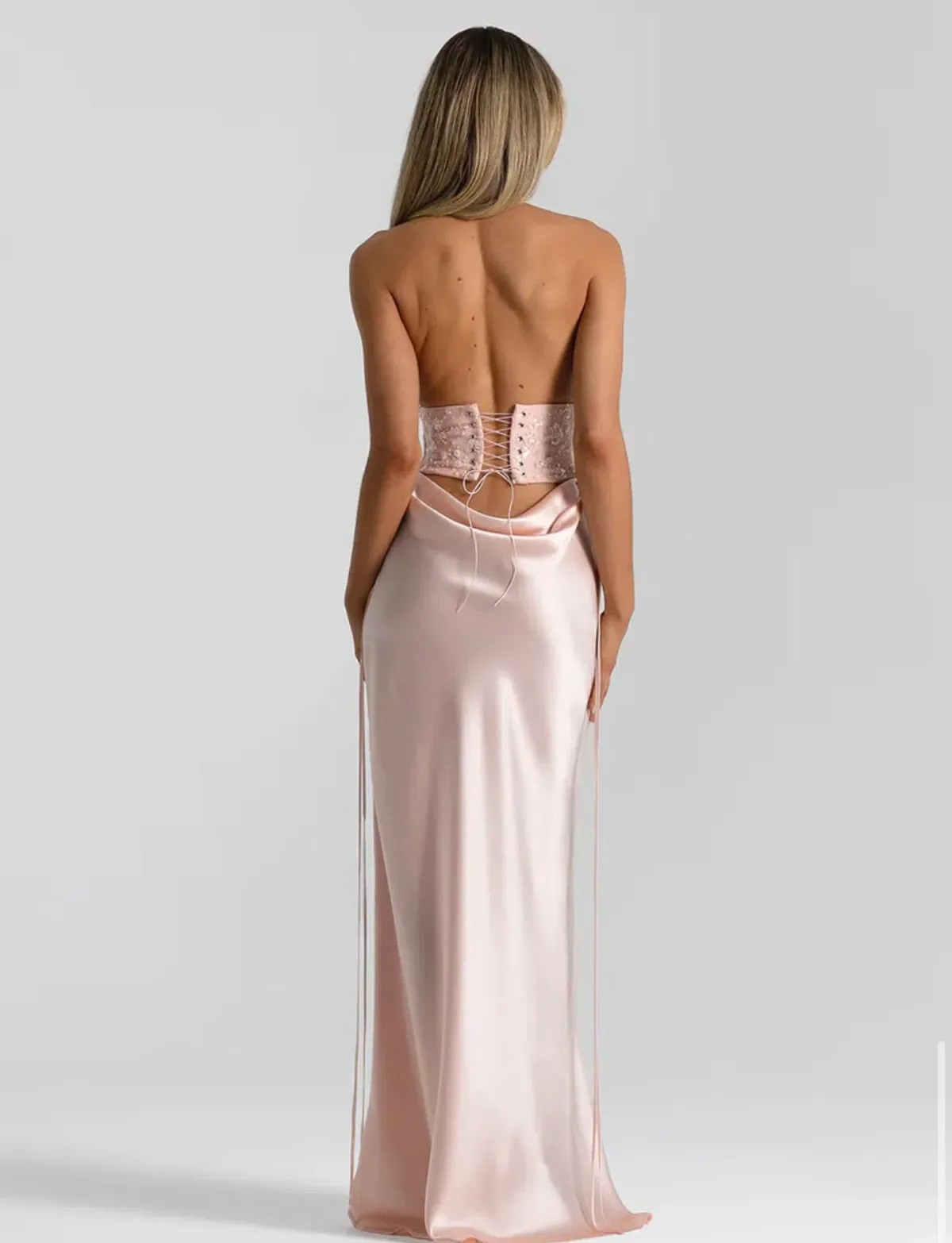Natalie Rolt Evelyn maxi paired with Bronte Top pink 8 - Image 2