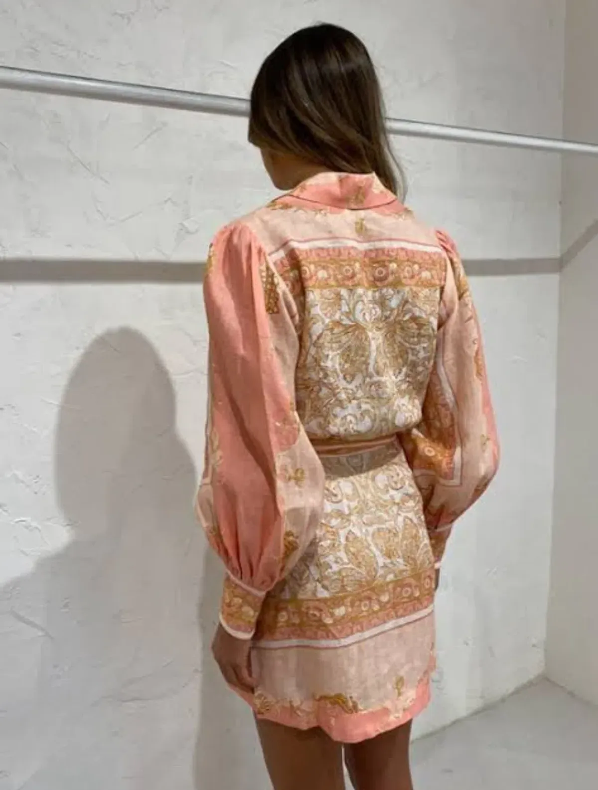 Alemais Ursula Mini Dress in Pink Size 8 - Image 3