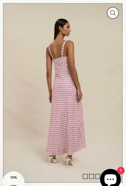 BY JOHNNY. Zinnia Geo Bias Midi Dress for rent on The Volte - image 5