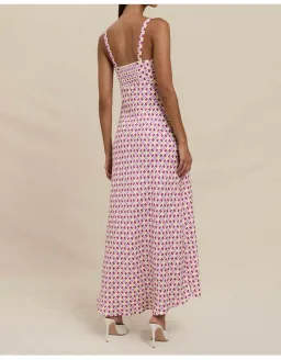 BY JOHNNY. Zinnia Geo Bias Midi Dress for rent on The Volte - image 7