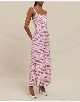 BY JOHNNY. Zinnia Geo Bias Midi Dress for rent on The Volte - image 6