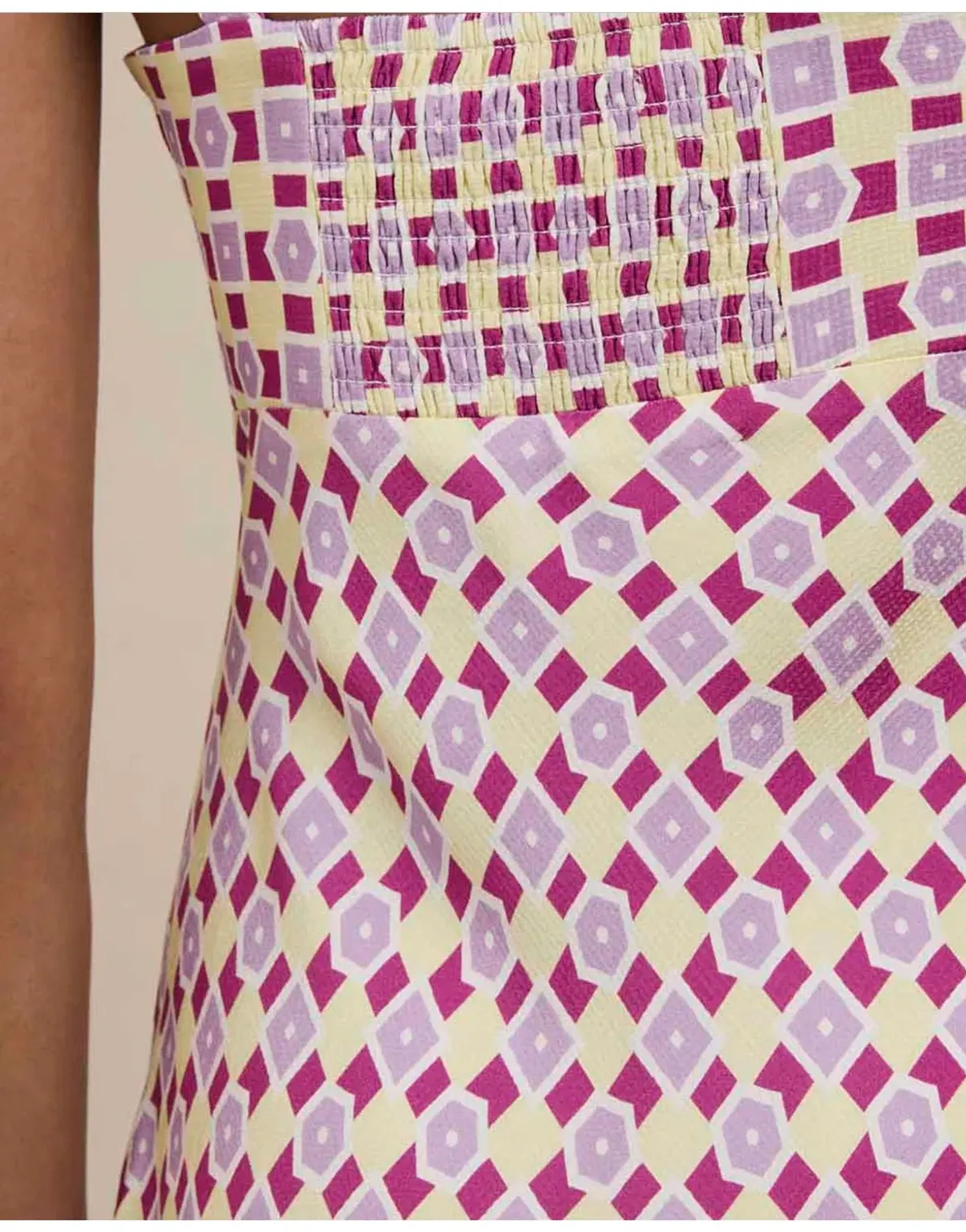 BY JOHNNY. Zinnia Geo Bias Midi Dress - Image 8