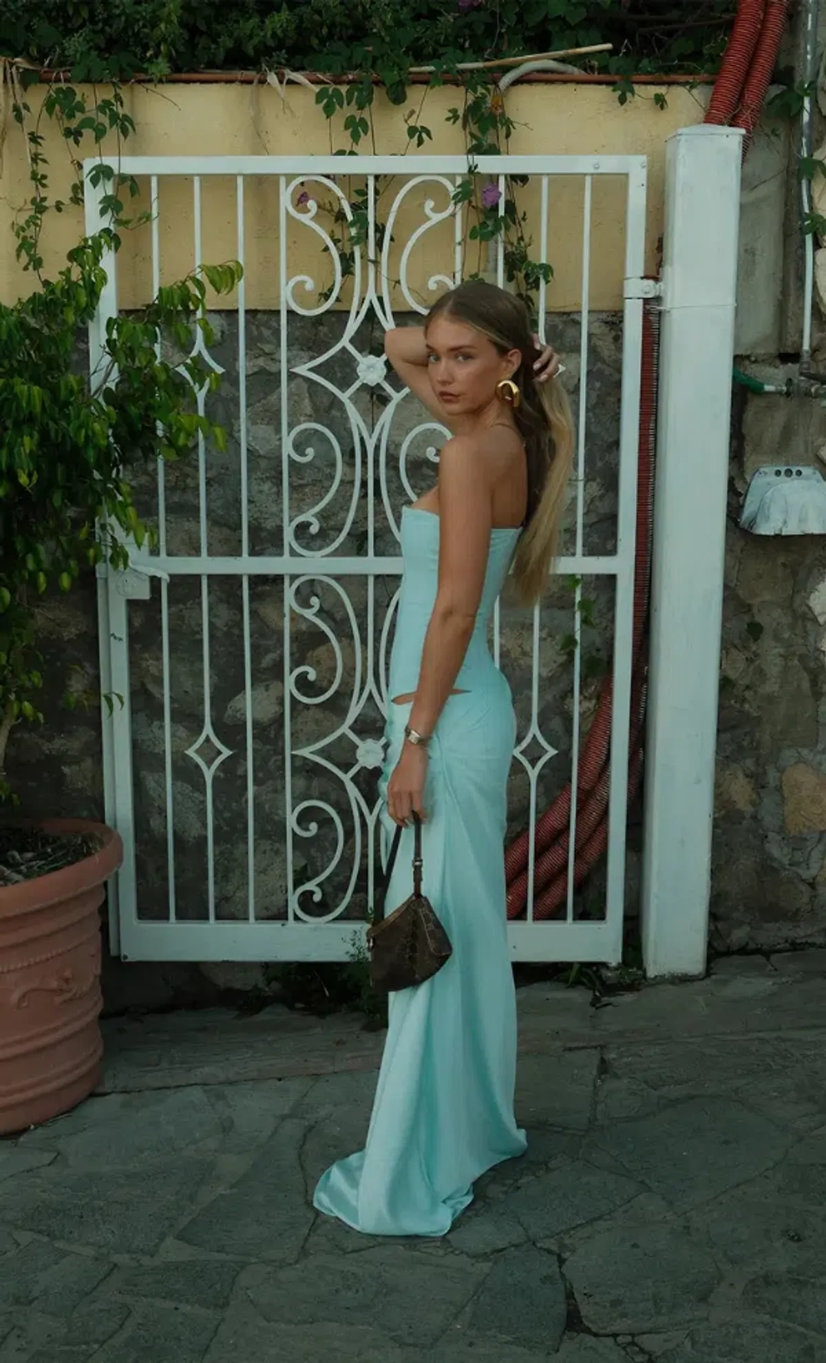 HNTR The Label Huxley Gown Aqua size s  - Image 4