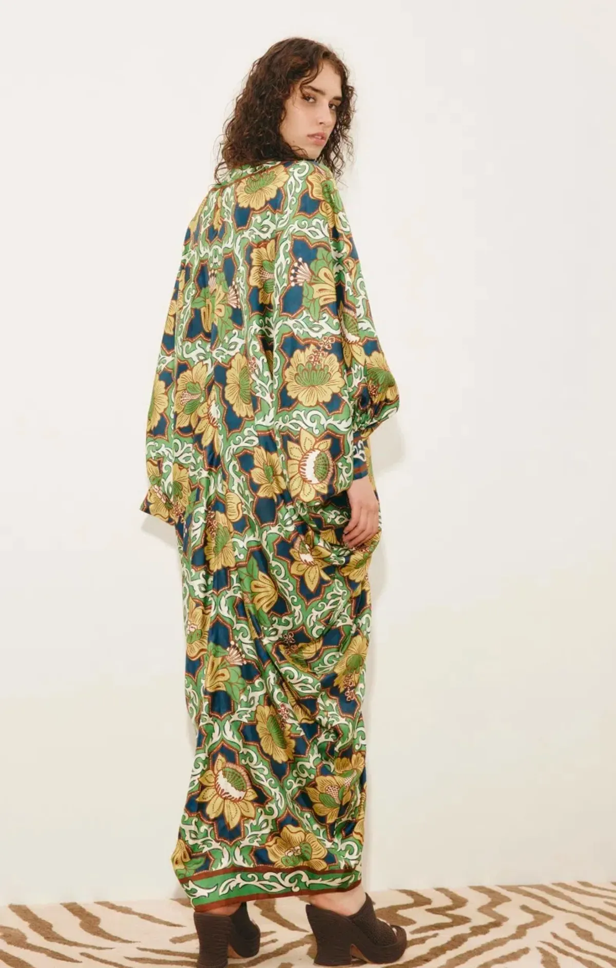 Alémais Liana V Neck Silk Midi Size 14 - Image 3