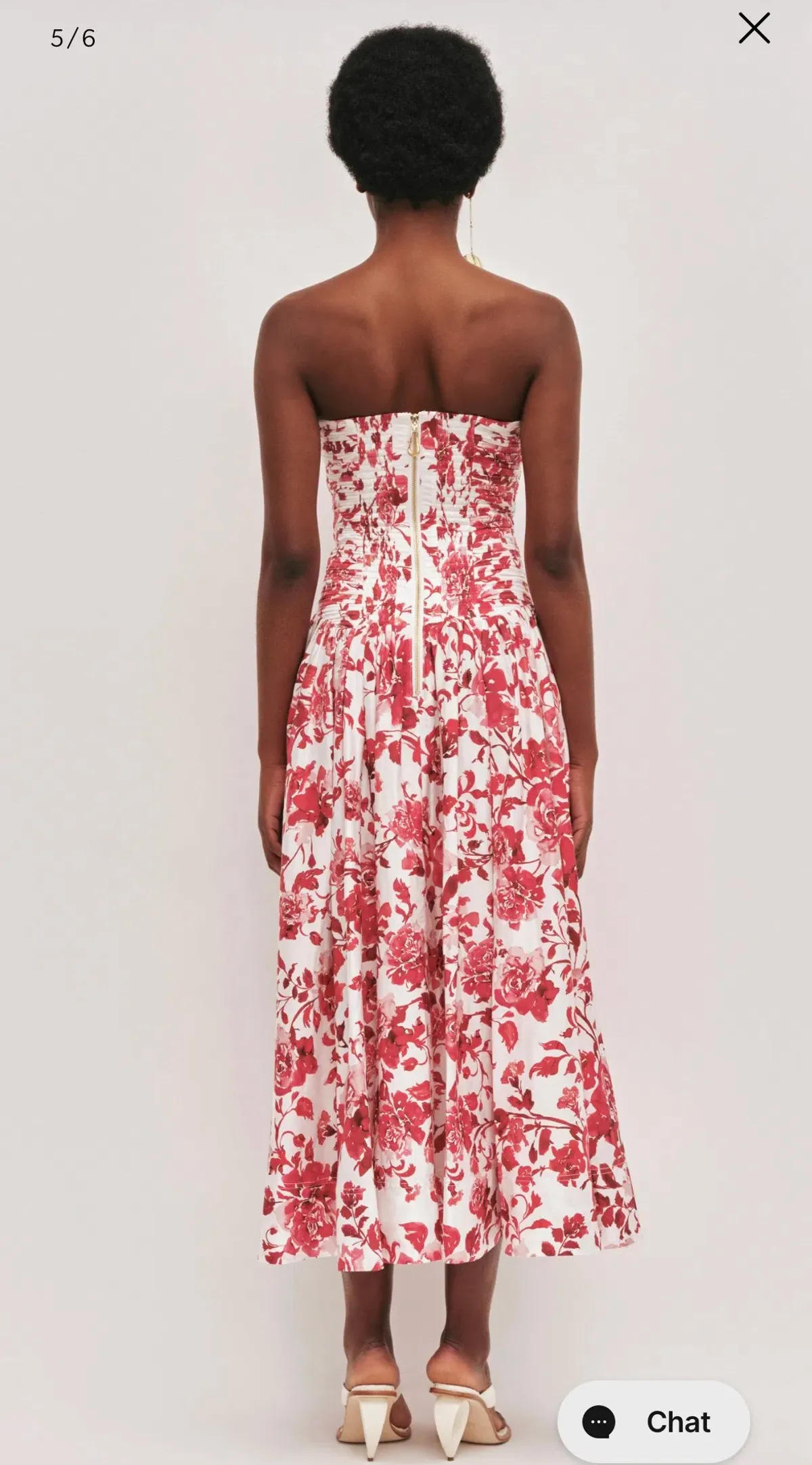 Aje Marigold Rose Ink Midi Dress - Image 2