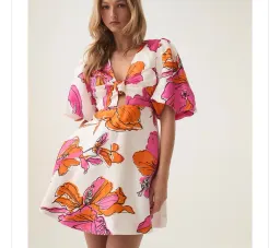 Aje Overflow Knotted Mini Dress Size 8 for rent on The Volte - image 1