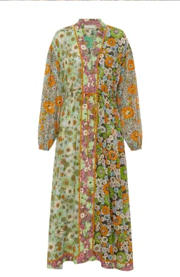 Alémais Orange Blossom Spliced Midi Dress Size 14AU for rent on The Volte - image 5