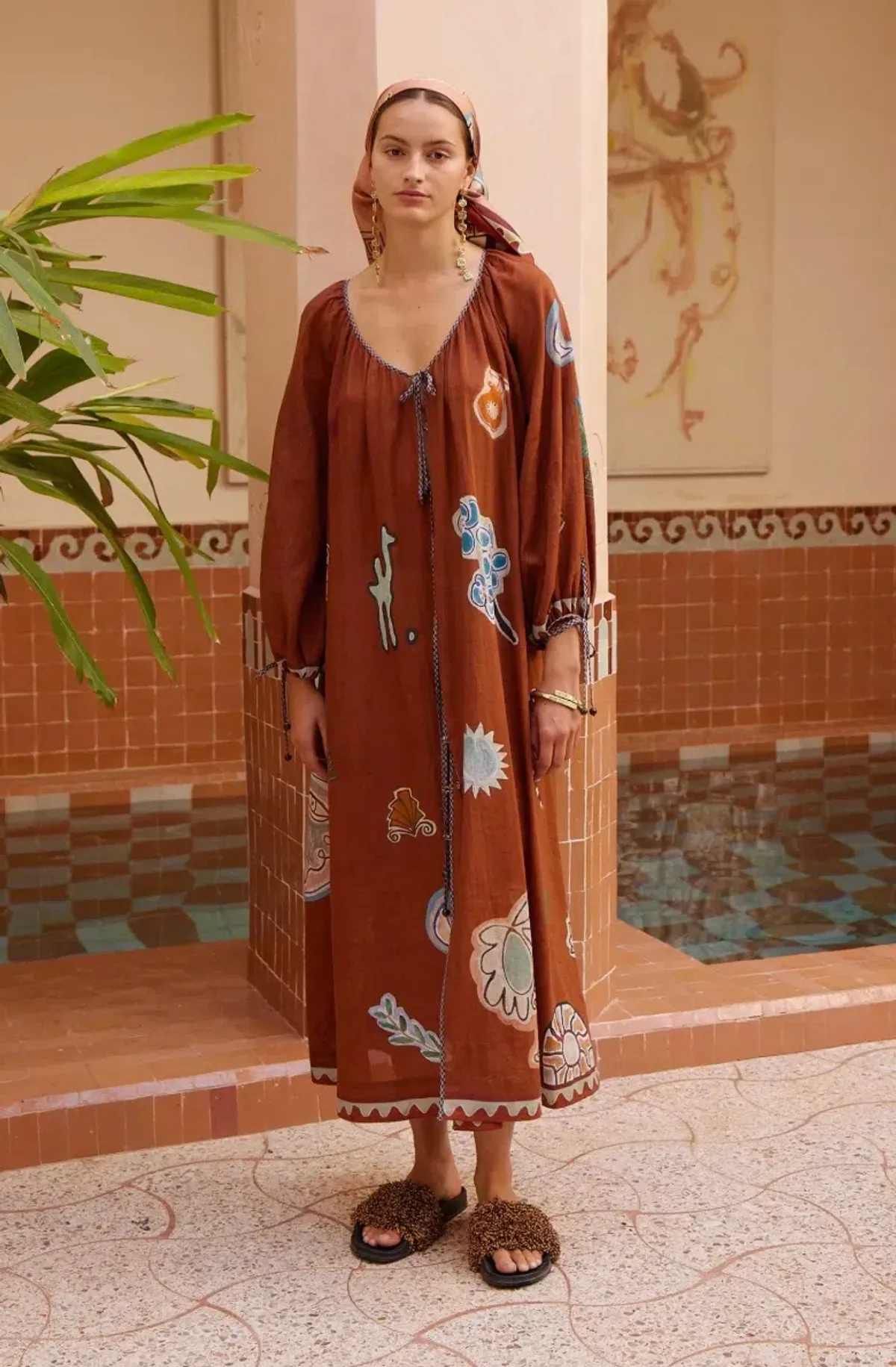 Alémais Laurence Tie Front Shirtdress Size 12AU - Image 2