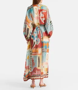 Alemais Michelle Midi Shirtdress Moroccan Print Size 10 for rent on The Volte - image 4