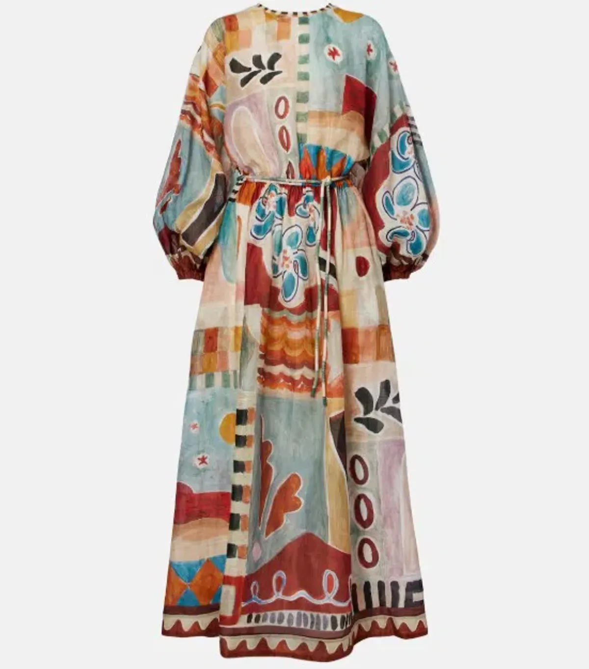 Alemais Michelle Midi Shirtdress Moroccan Print Size 12 - Image 5